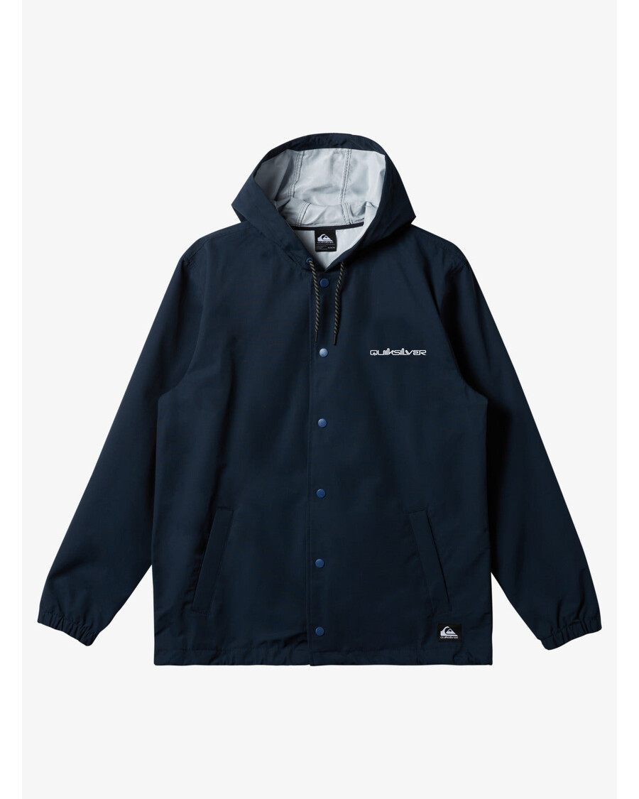 Quik Silver Rain Cloud Hooded Coach Track Jacket - Dark Navy