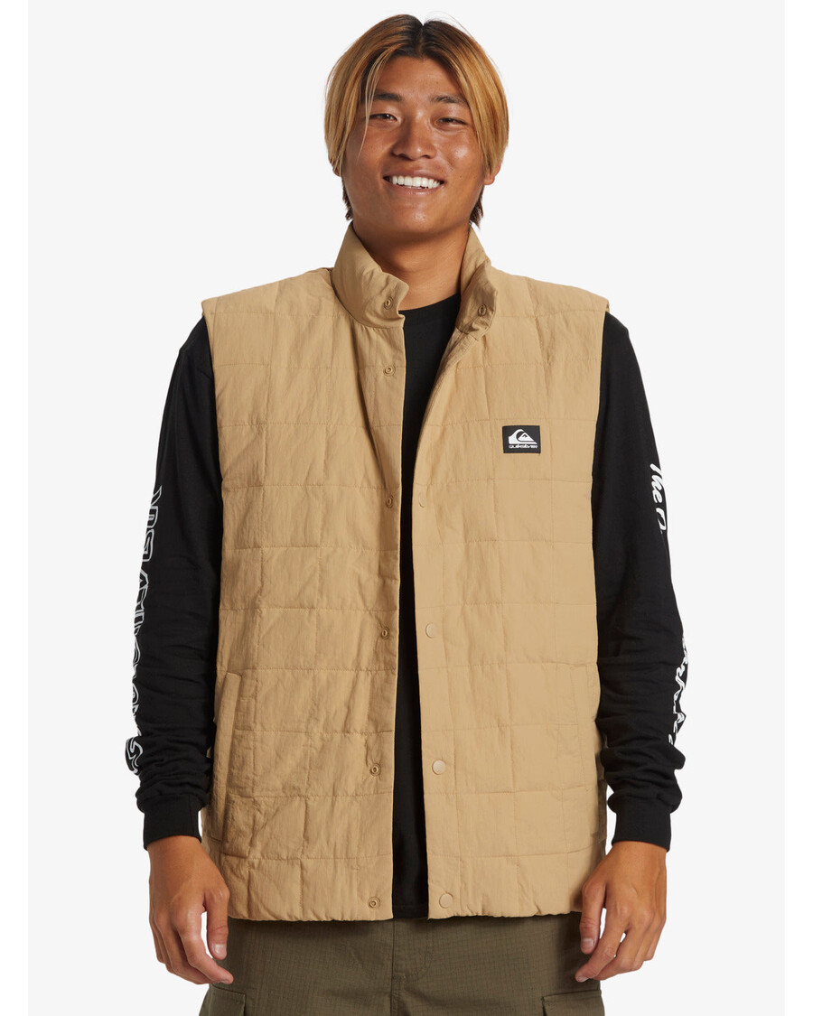 Quik Silver Forest Jungle Gilet Jackets - Khaki