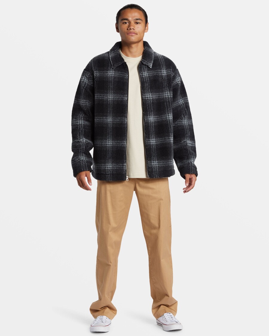 Quik Silver Deck Zip-Up Jacket - Deck Fleece-Black