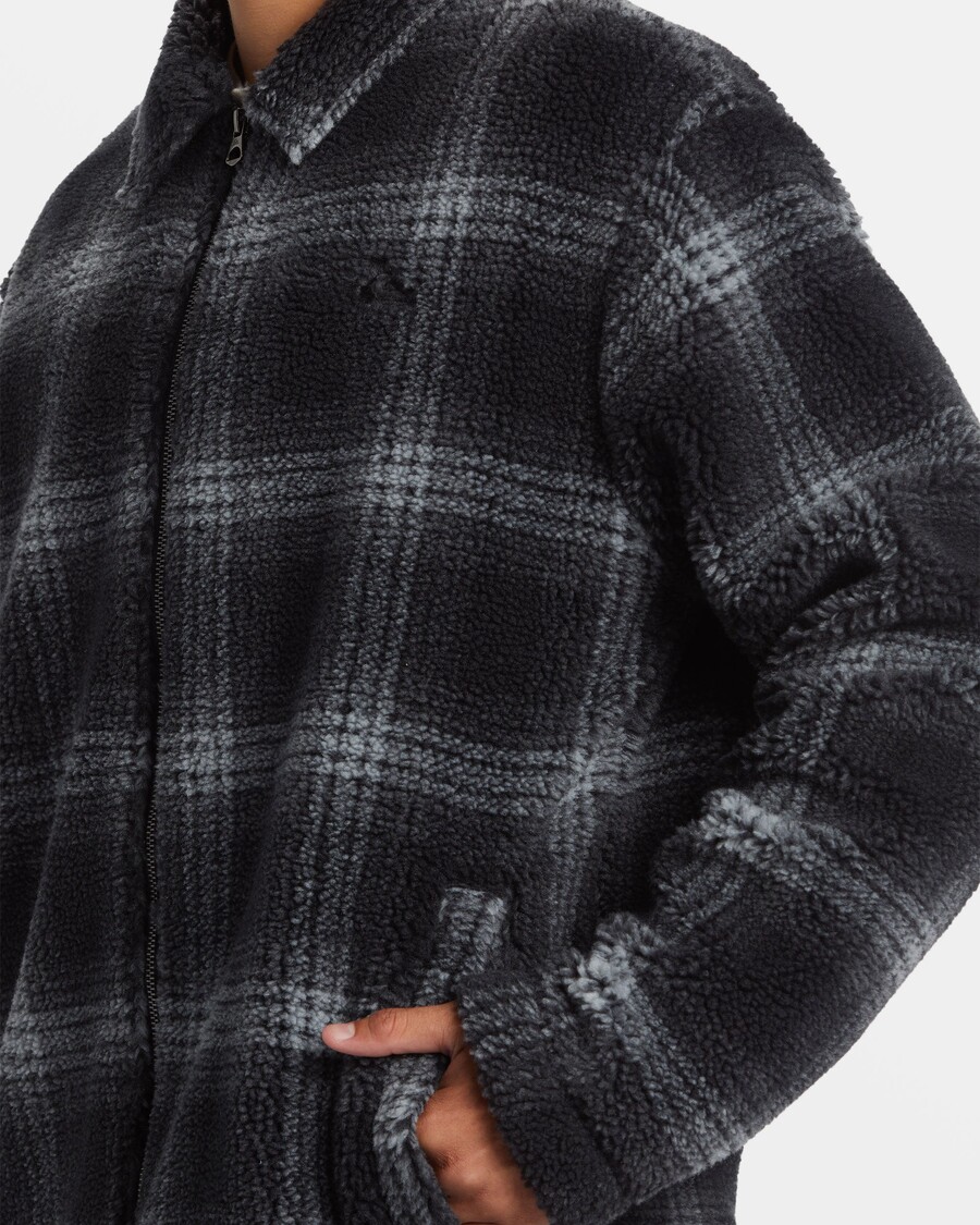 Quik Silver Deck Zip-Up Jacket - Deck Fleece-Black