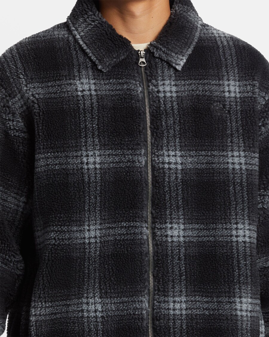 Quik Silver Deck Zip-Up Jacket - Deck Fleece-Black