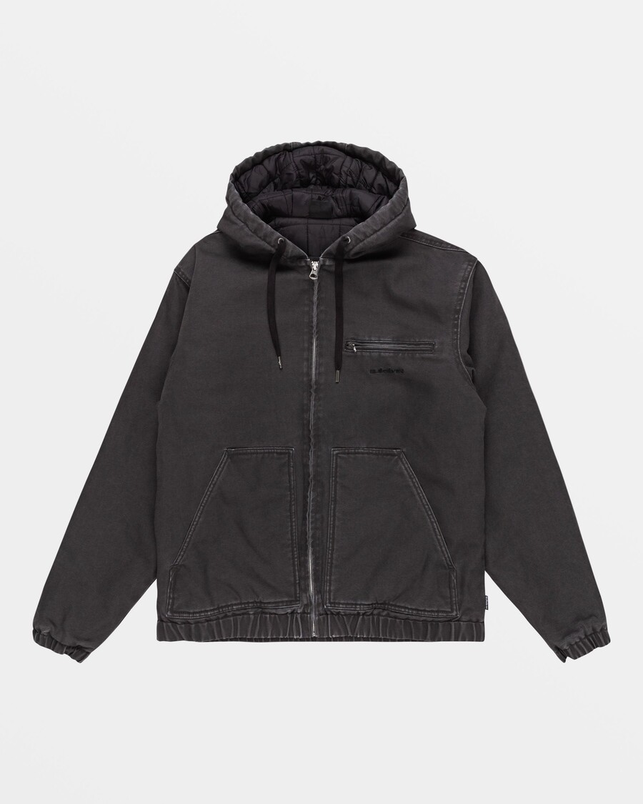 Quiksilver Rovný Ven Izolační Plášť - Asfalt