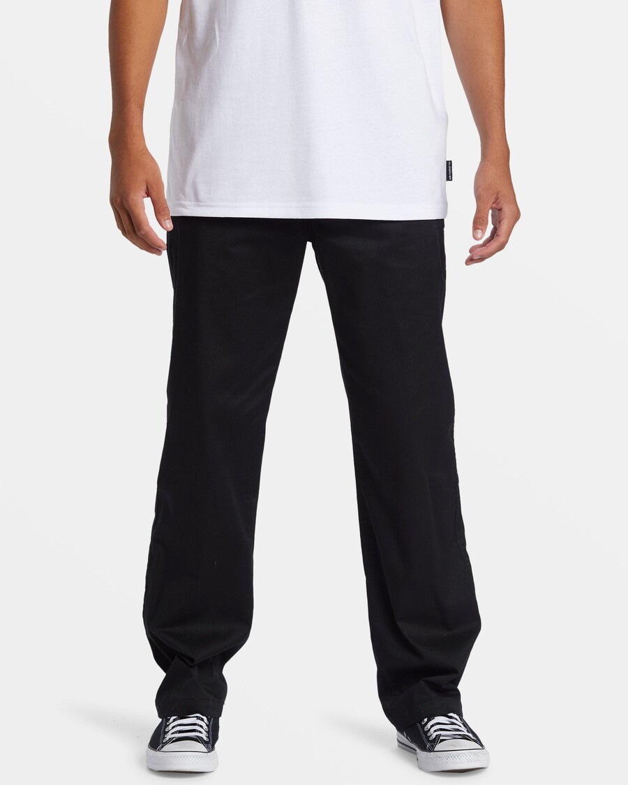 Quiksilver Daily Union Chino Housut - Mustat