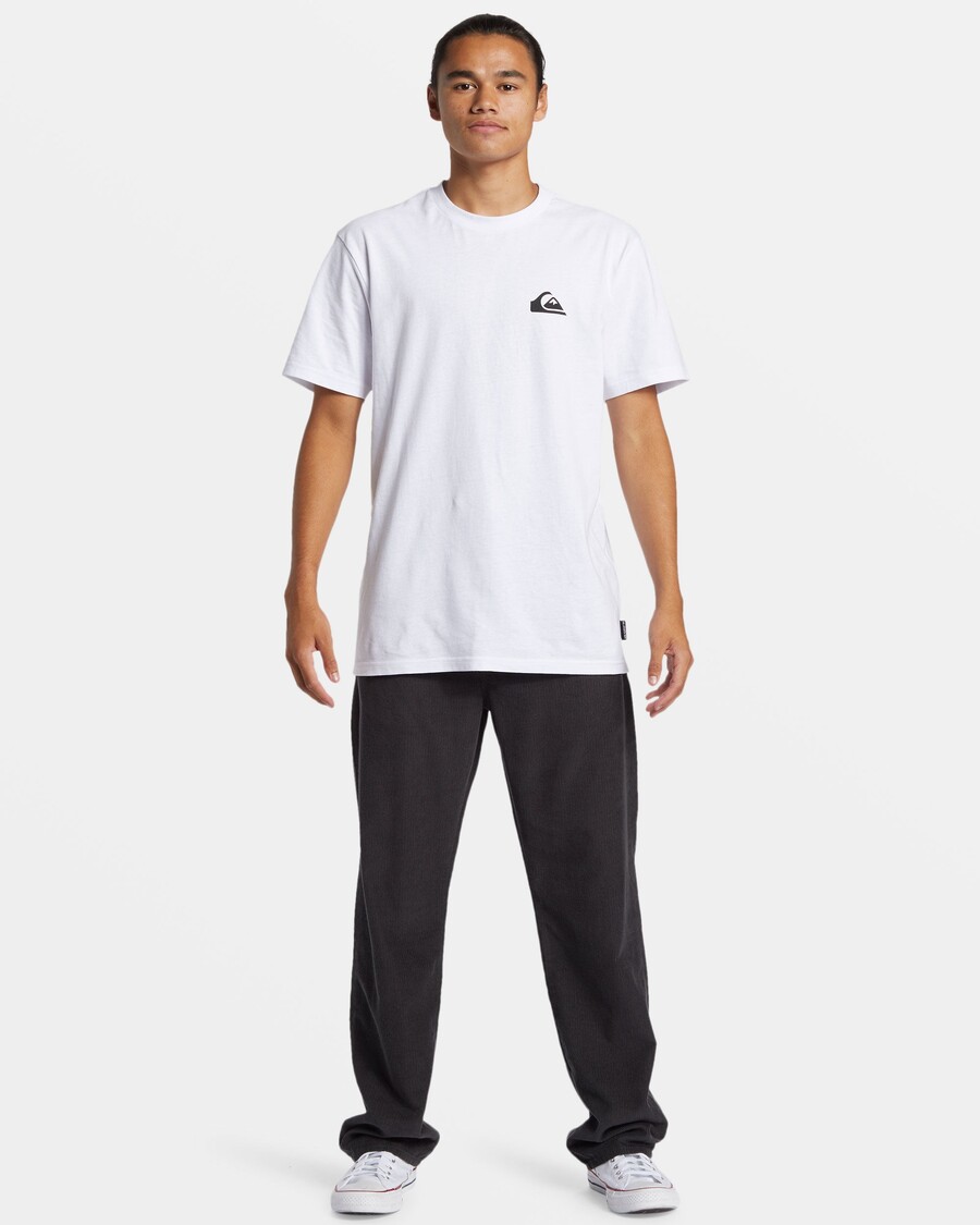 Quik Silver Landers Corduroy Straight Fit Pants - Tarmac