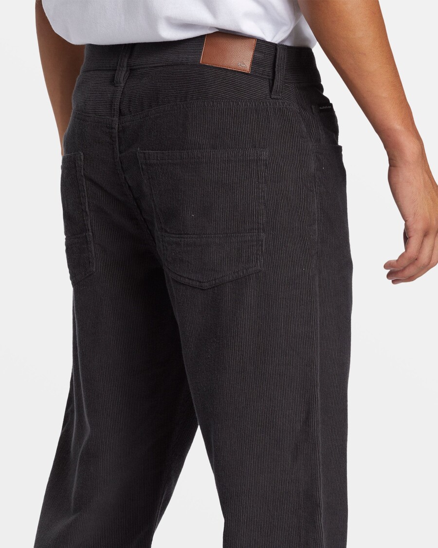 Quik Silver Landers Corduroy Straight Fit Pants - Tarmac