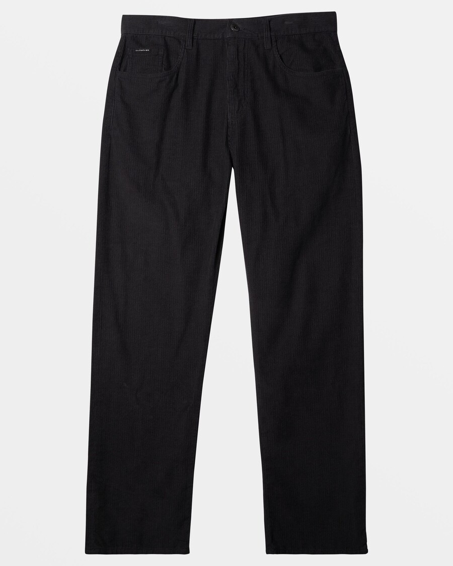Quik Silver Landers Corduroy Straight Fit Pants - Tarmac