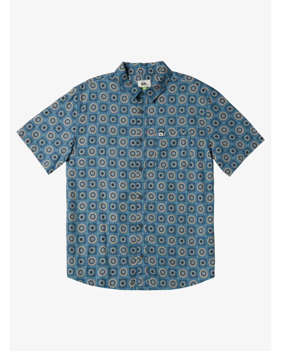 Quiksilver Mandala Srajca S Kratkimi Rokavi - Egejsko Modra Mandala Ss