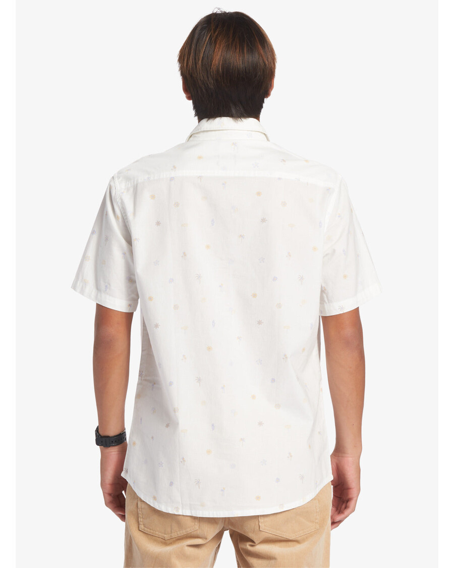 Quik Silver Heat Wave Short Sleeve Woven Shirt - Midnight Navy Heat Waves