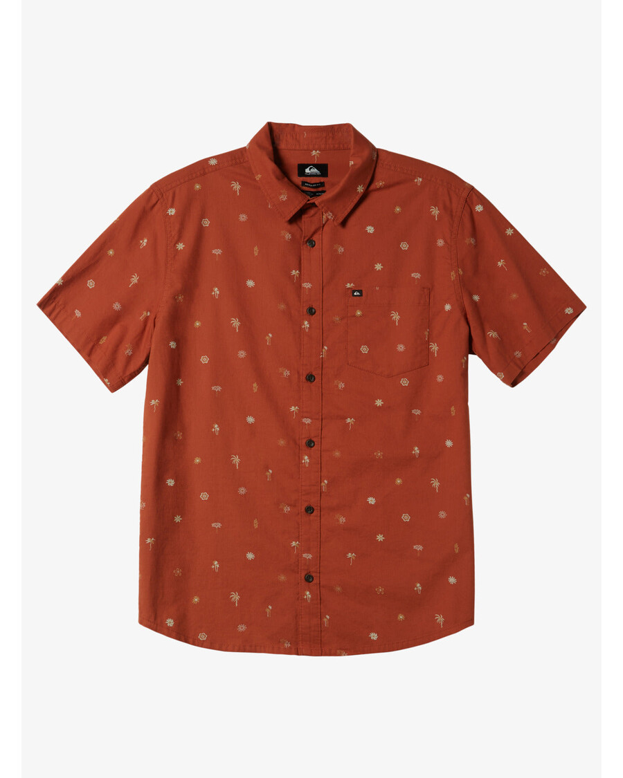 Quik Silver Heat Wave Short Sleeve Shirt - Baked Clay Heat Waves