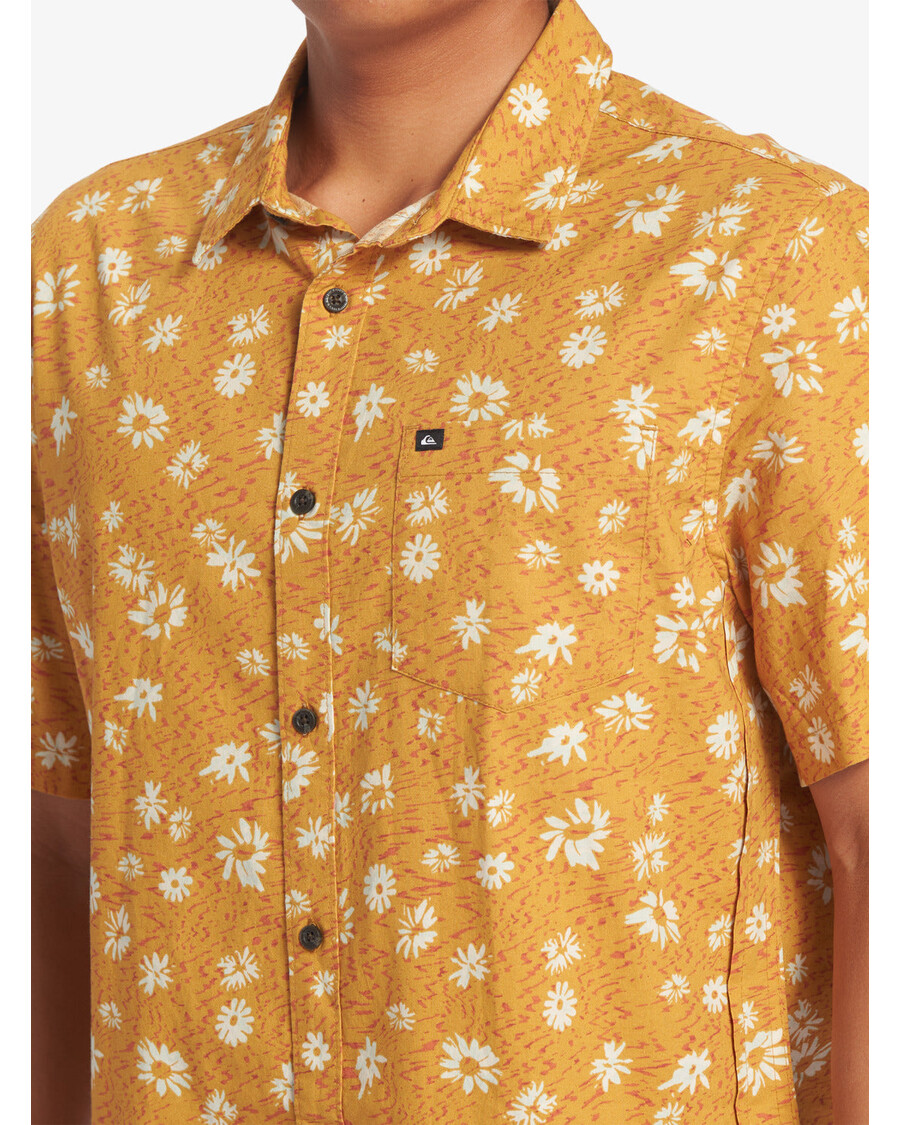 Quik Silver Future Hippie Short Sleeve Shirt - Mustard Future Hippy