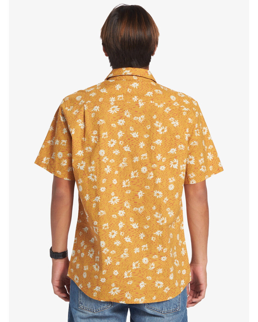 Quik Silver Future Hippie Short Sleeve Shirt - Mustard Future Hippy