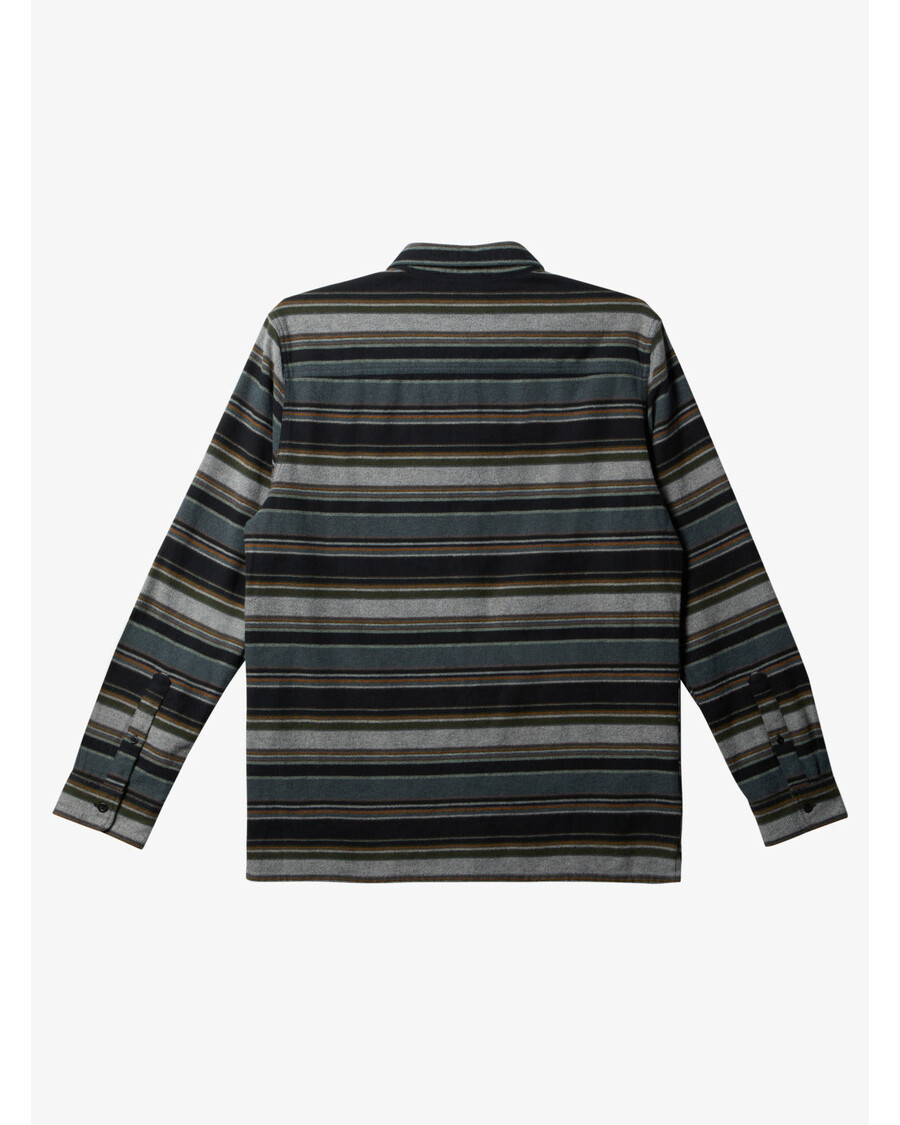 Quik Silver Lyne Long Sleeve Top - Black Lyne Flannel