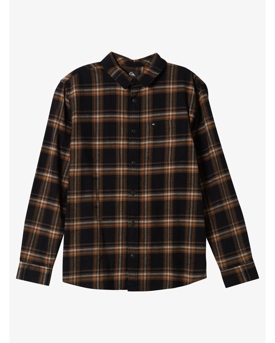 Quik Silver Sanders Long Sleeve Top - Black Sanders Flannel