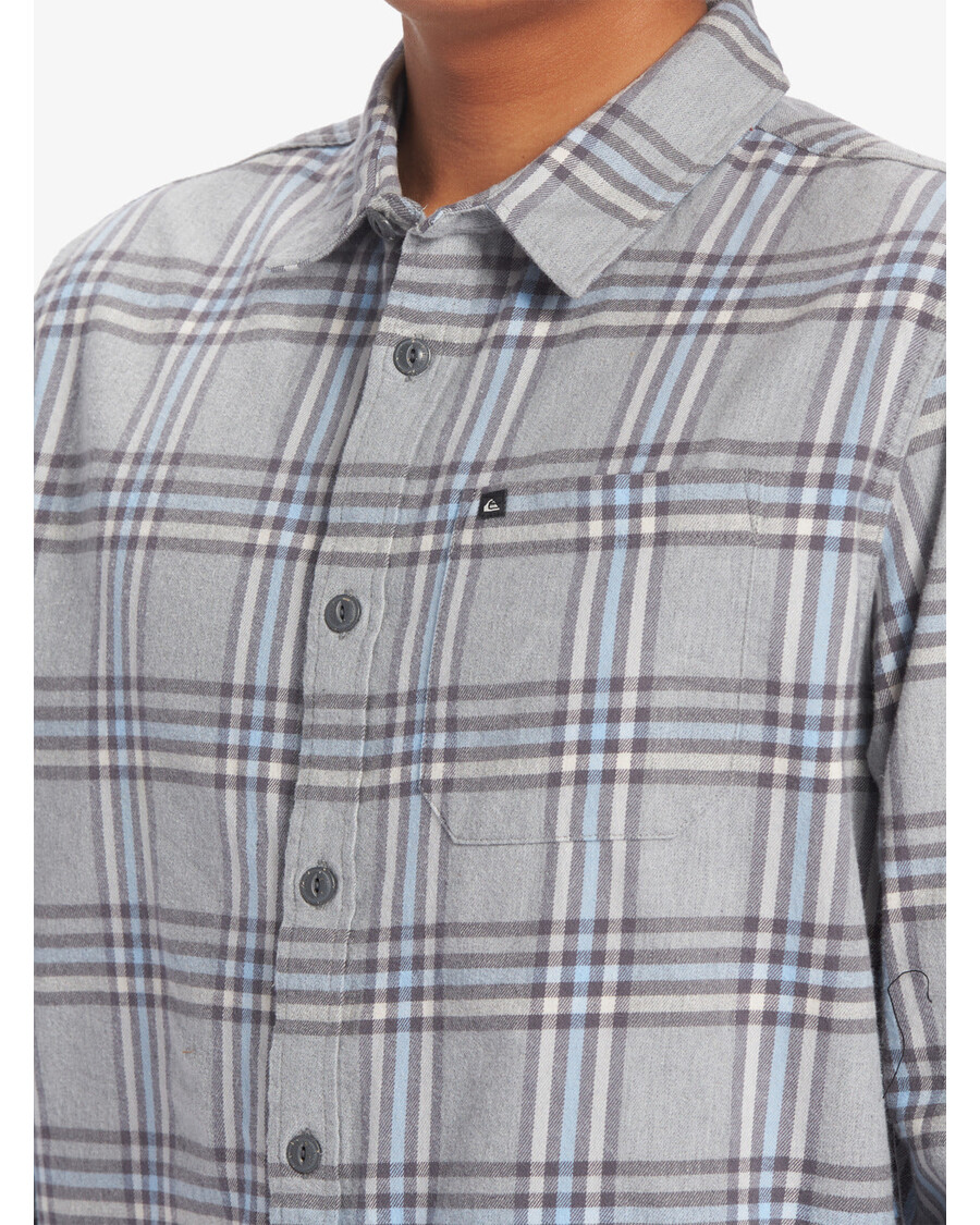 Quiksilver Sanders Top S Dlouhým Rukávem - šedé Vřesové Brusky Flanel