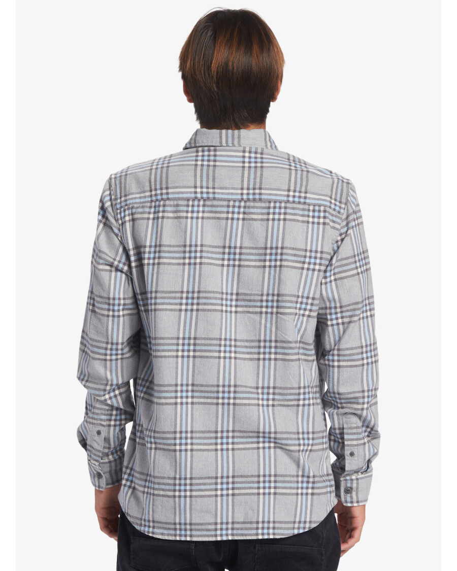 Quiksilver Sanders Top S Dlouhým Rukávem - šedé Vřesové Brusky Flanel