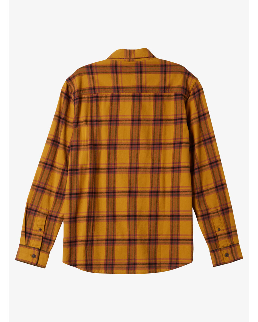 Quik Silver Sanders Long Sleeve Top - Mustard Sanders Flannel