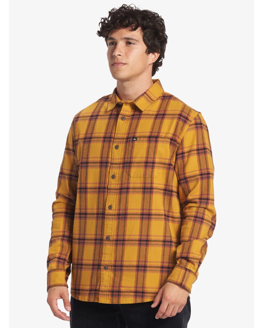 Quik Silver Sanders Long Sleeve Top - Mustard Sanders Flannel