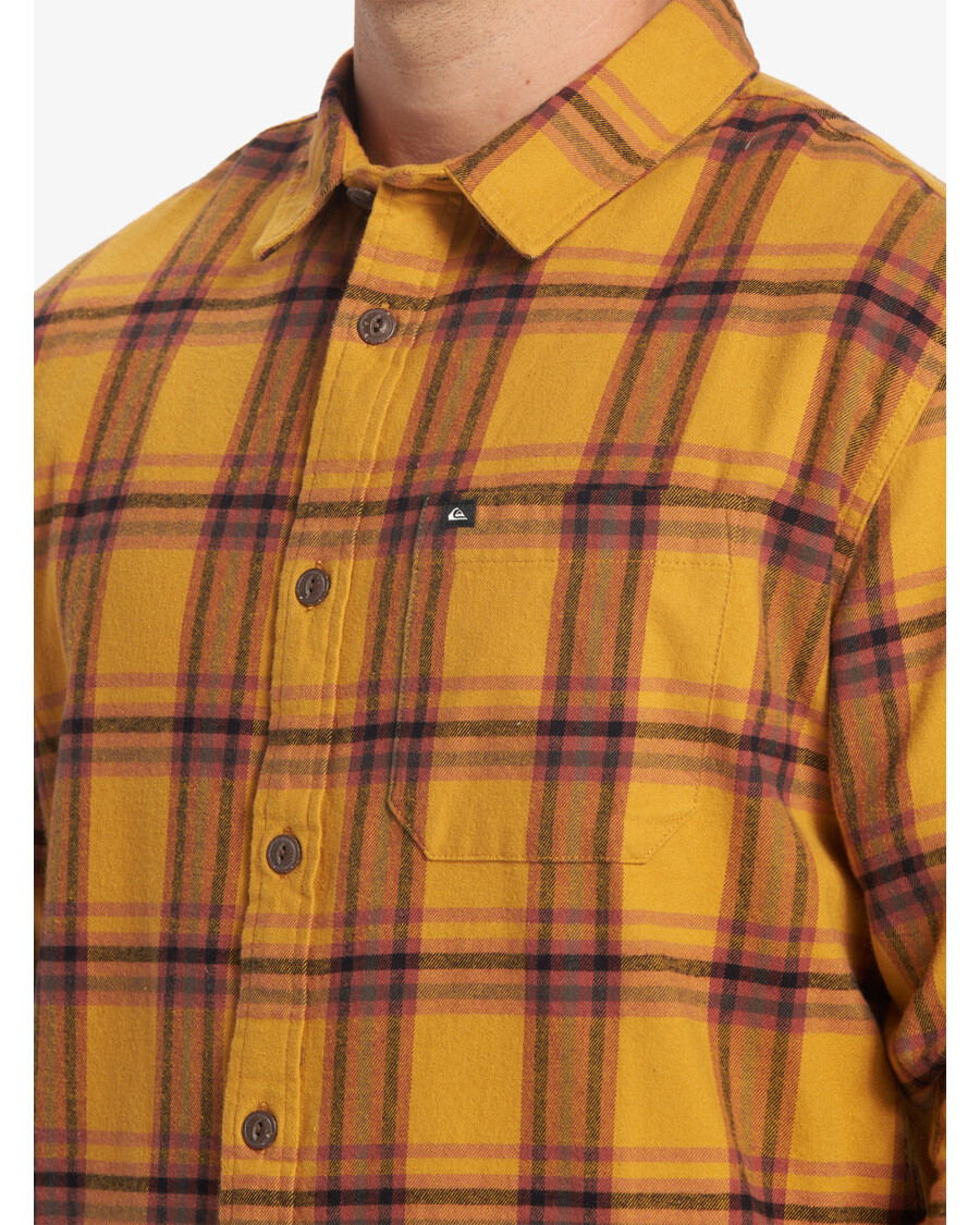Quik Silver Sanders Long Sleeve Top - Mustard Sanders Flannel