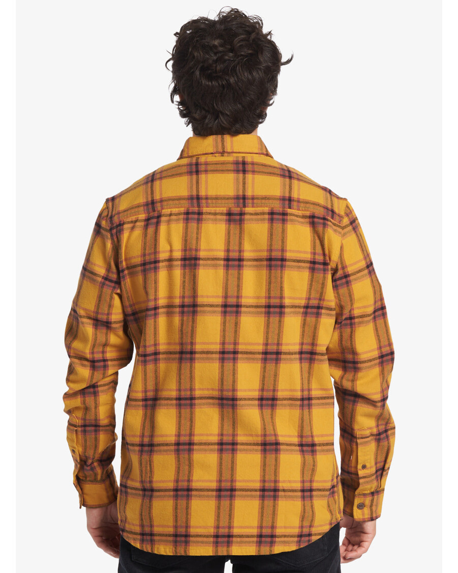 Quik Silver Sanders Long Sleeve Top - Mustard Sanders Flannel