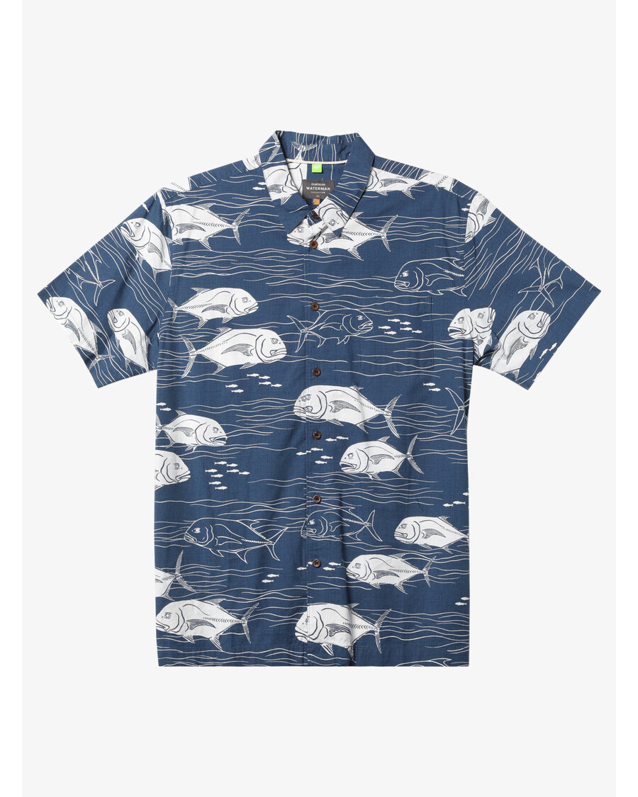 Quiksilver Waterman Sukeldumiskohtade Särk - Lipniku Sinine Sukeldumiskohad