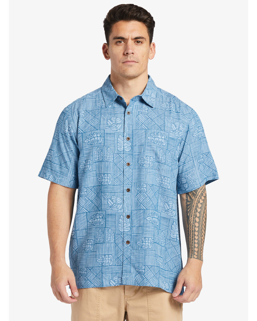 Quiksilver Waterman Amazed Palm Shirt - Námořní Přístav Amazed Palm