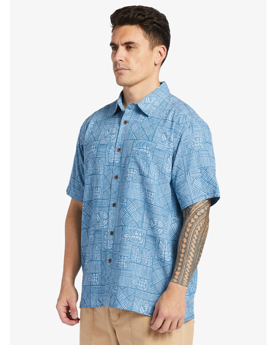 Quiksilver Waterman Amazed Palm Shirt - Námořní Přístav Amazed Palm