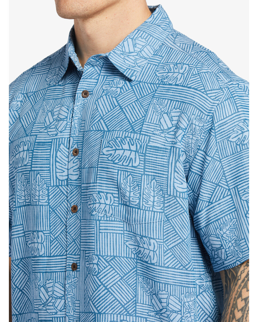 Quiksilver Waterman Amazed Palm Shirt - Námořní Přístav Amazed Palm