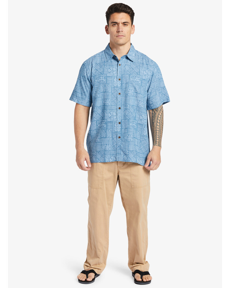 Quiksilver Waterman Amazed Palm Shirt - Námořní Přístav Amazed Palm