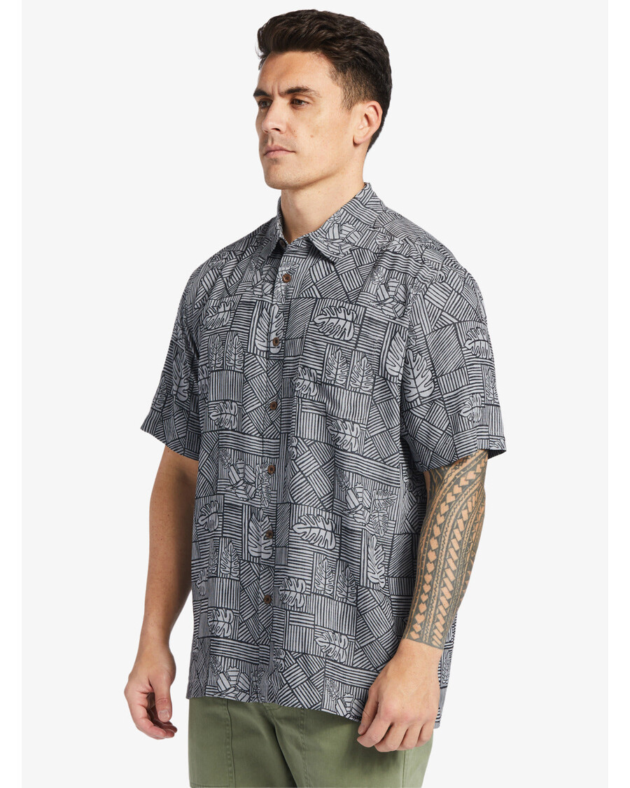 Quiksilver Waterman Amazed Palm Särk - Must Imestunud Palm