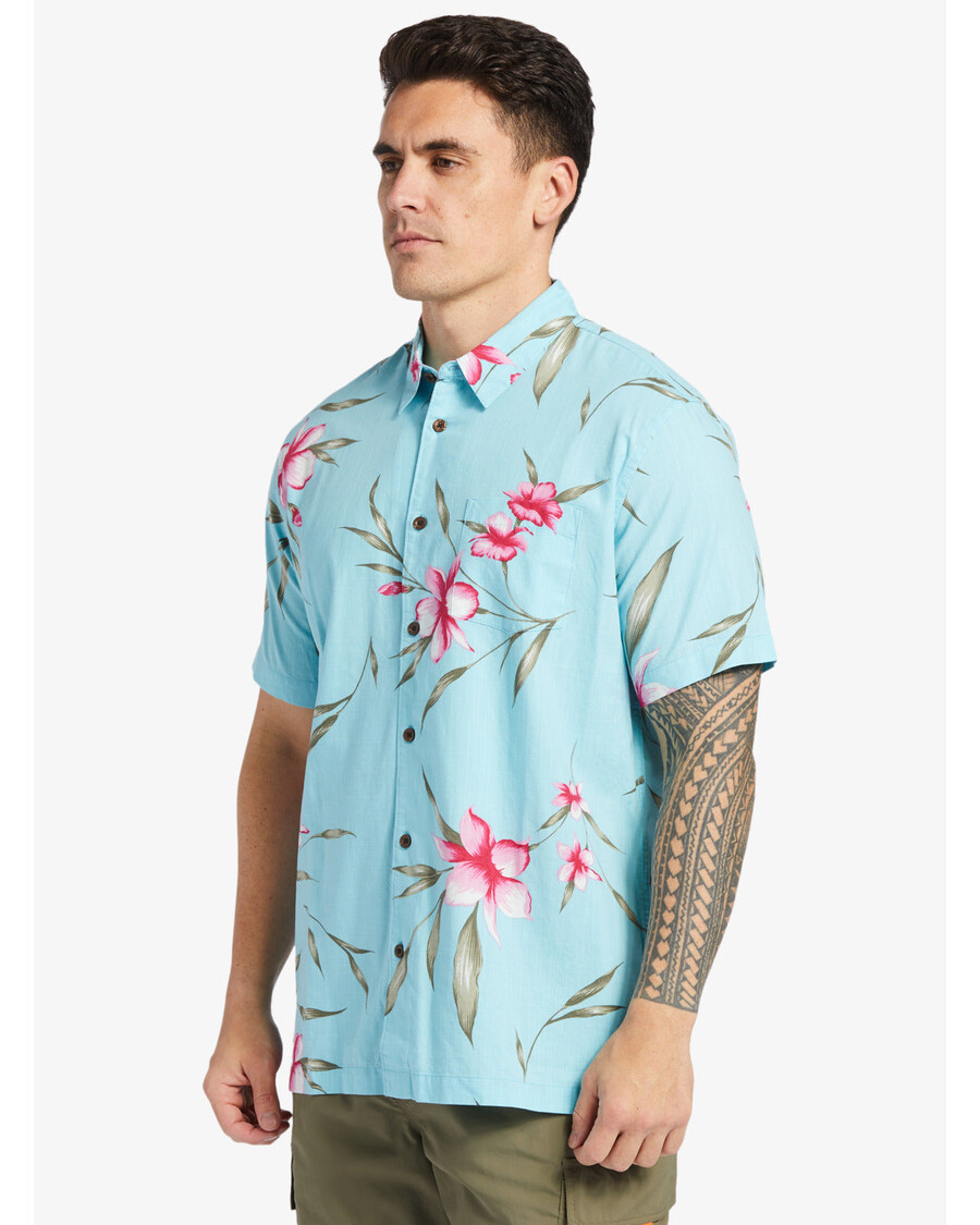 Quik Silver Waterman Night Bloomer Shirt - Gulf Stream Night Bloomer