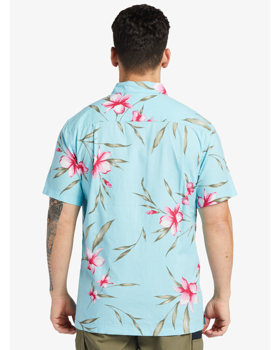Quik Silver Waterman Night Bloomer Shirt - Gulf Stream Night Bloomer