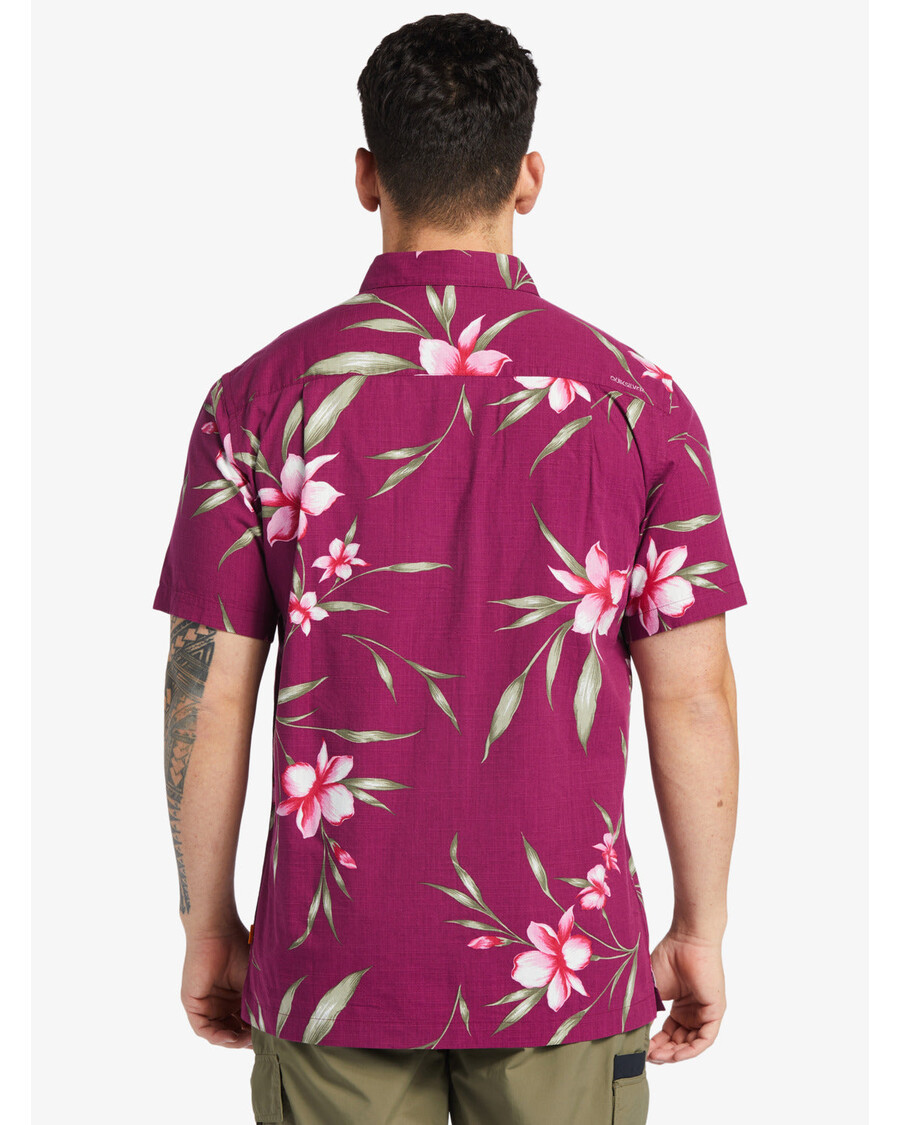 Quiksilver Waterman Night Bloomer πουκάμισο - Magenta Night Bloomer