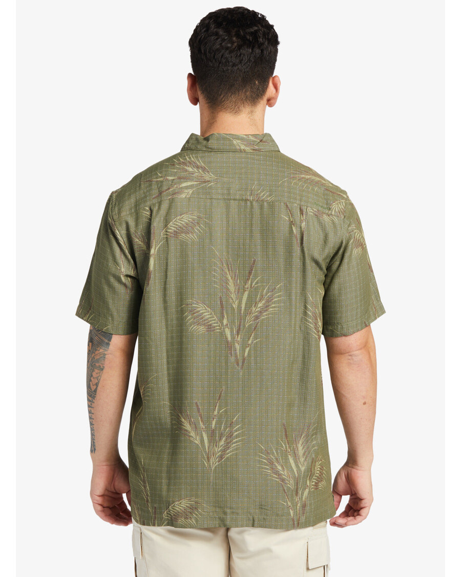 クイックシルバー ウォーターマン スキップアウト シャツ - ダスティ オリーブ スキップアウト