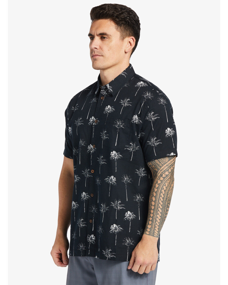 Quik Silver Waterman Palm Friday Shirt - Black Palm Friday