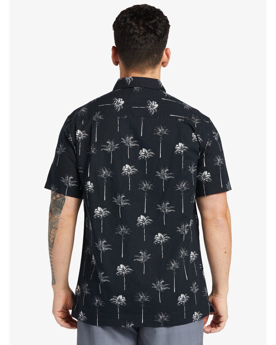 Quik Silver Waterman Palm Friday Shirt - Black Palm Friday