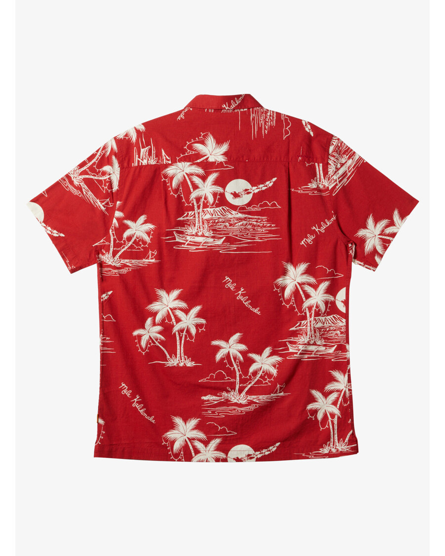 Quik Silver Waterman Ahi Holiday Shirt - Ahi Holiday Aura Orange