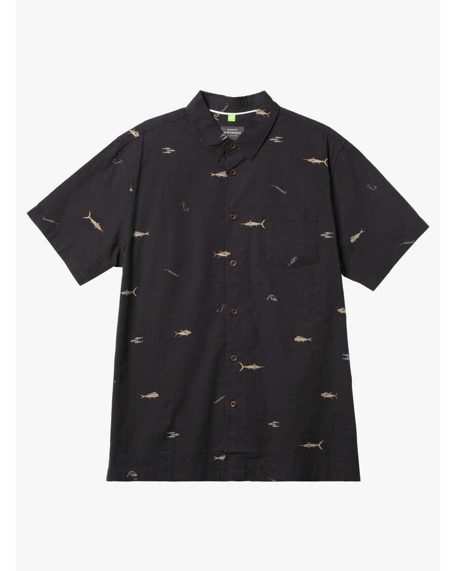 Quiksilver Waterman Bigpond Shirt - Bigpond Tarmac