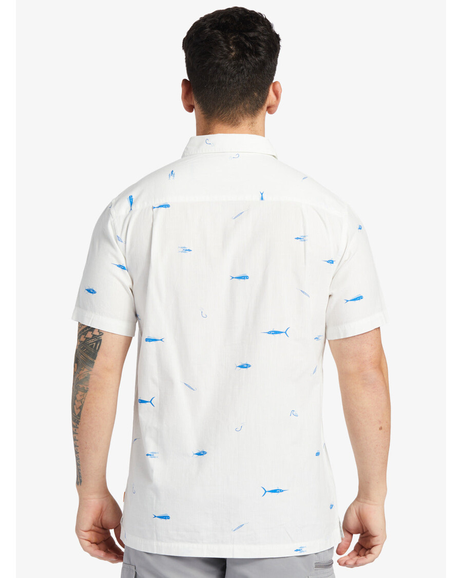 Quik Silver Waterman Big Pond Shirt - Big Pond White