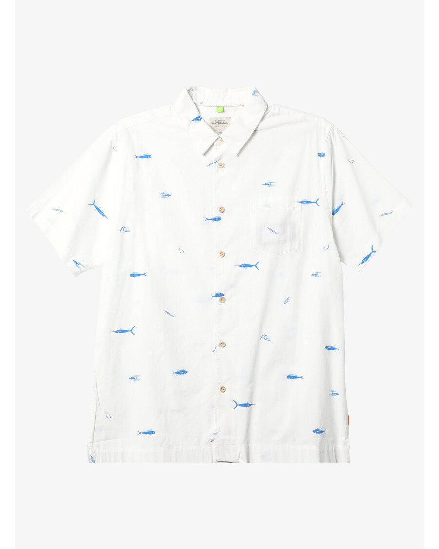 Quik Silver Waterman Big Pond Shirt - Big Pond White