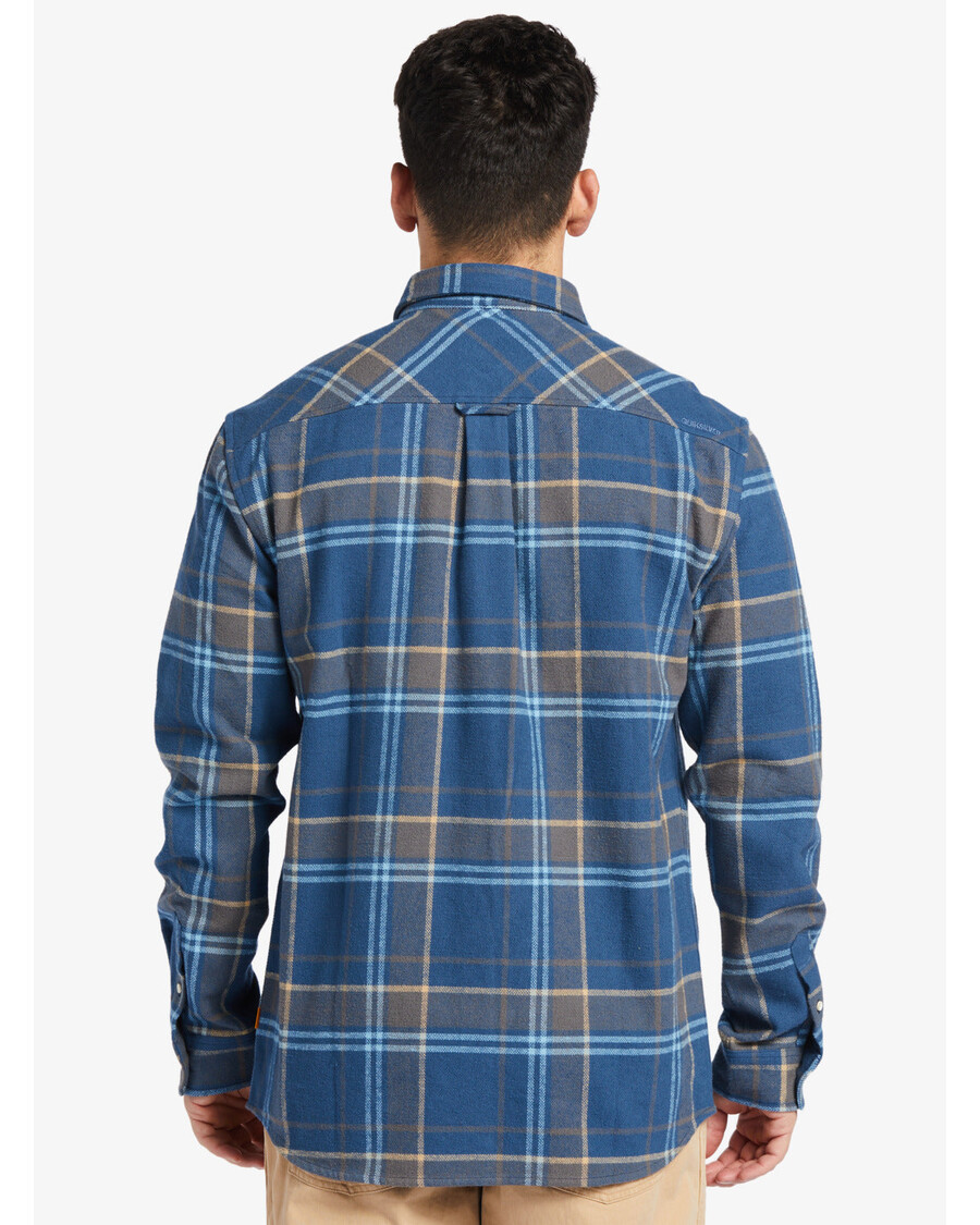 Quiksilver Waterman κάτω κορυφογραμμή φανελένιο μακρυμάνικο μπλουζάκι - σημαία μπλε κάτω κορυφογραμμή