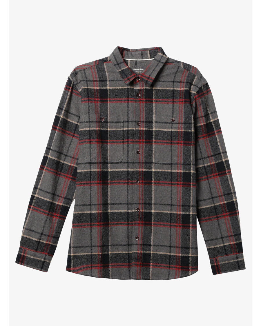 Quiksilver Waterman Alumine Harjaga Flanellist Pikkade Varrukatega Topp - Graniidist Hall Alumine Ripp