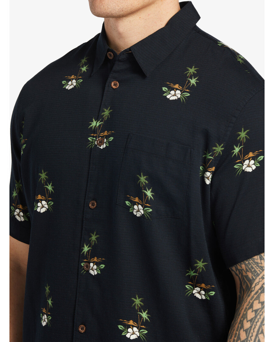 Quiksilver Waterman Micronesia Särk - Micronesia Dusk Black