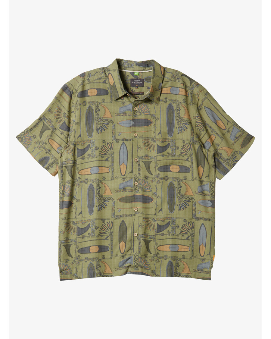 Quiksilver Waterman Longboards Shirt - čajové Longboardy