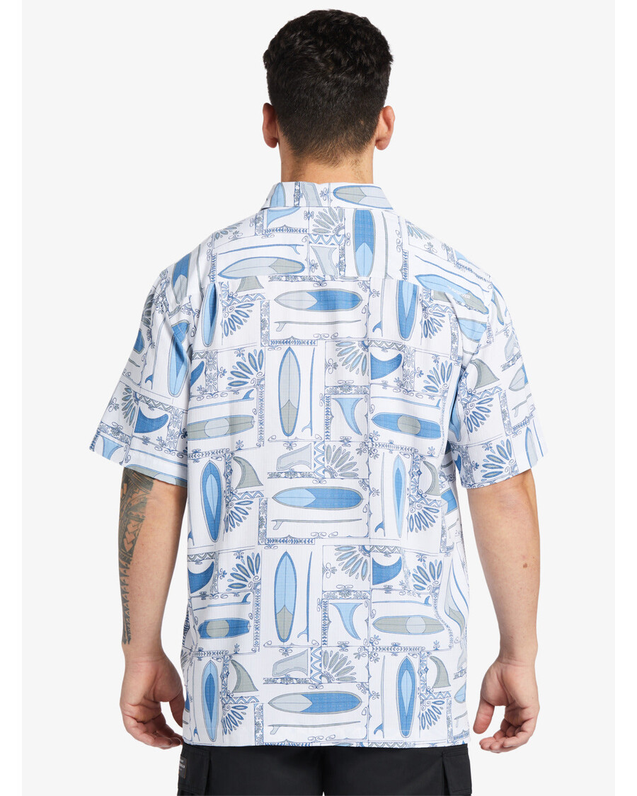 クイックシルバー ウォーターマン ロングボード シャツ - ホワイト ロングボード
