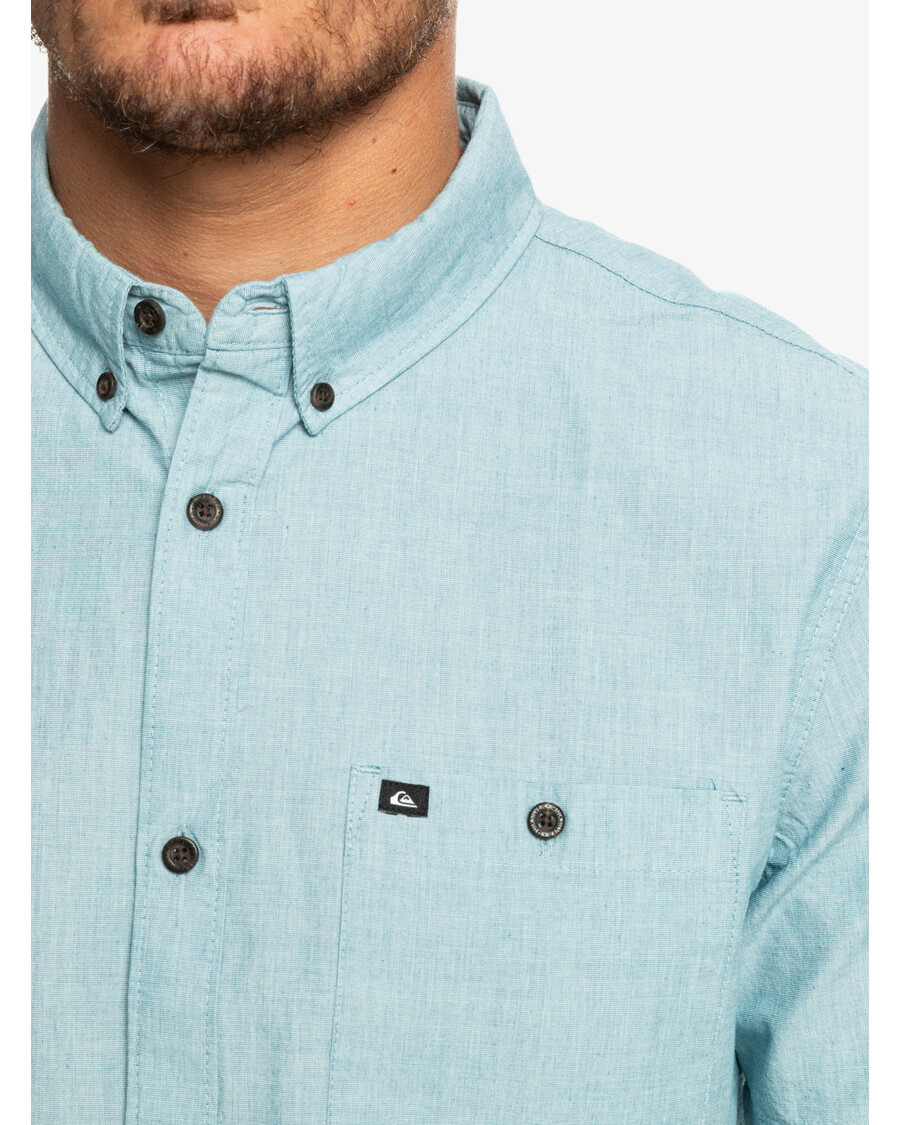 Quiksilver Winfall Košile S Krátkým Rukávem - Marocká Modrá