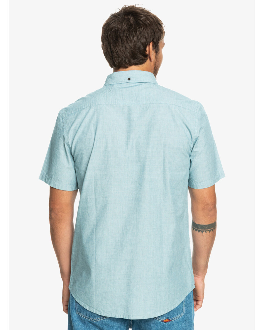 Quiksilver Winfall Košile S Krátkým Rukávem - Marocká Modrá