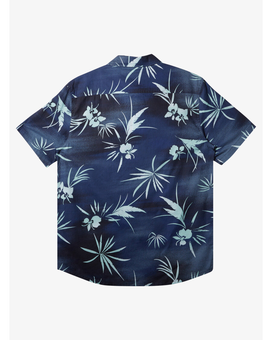 Quiksilver Fade Out Košile S Krátkým Rukávem - Námořní Akademie Fade Out