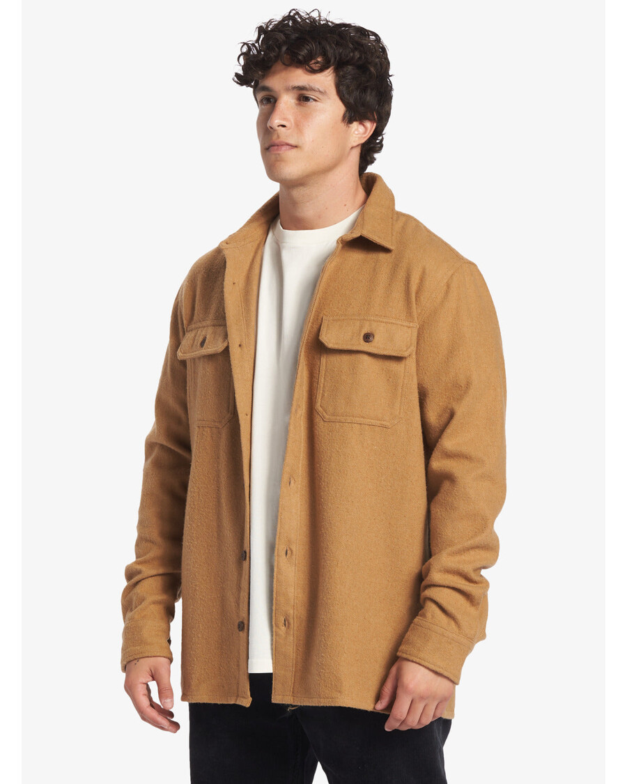 クイックシルバー ソルターヒル 長袖シャツ - ボーンブラウン