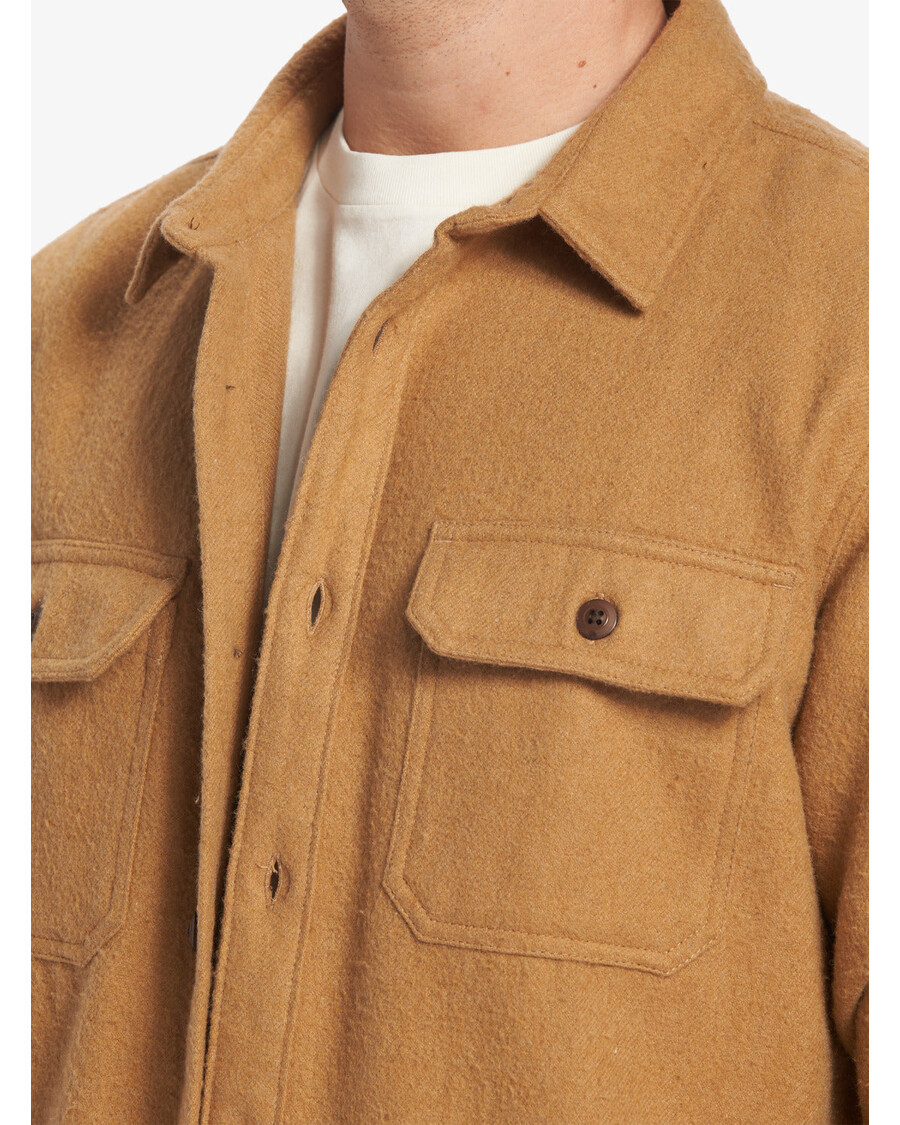 クイックシルバー ソルターヒル 長袖シャツ - ボーンブラウン