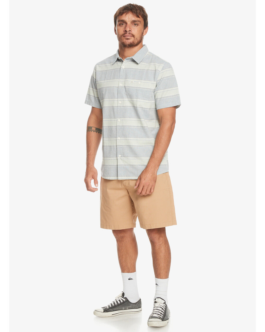 Quiksilver Cali Sunrise Kortermet Skjorte - Bering Sea Cali